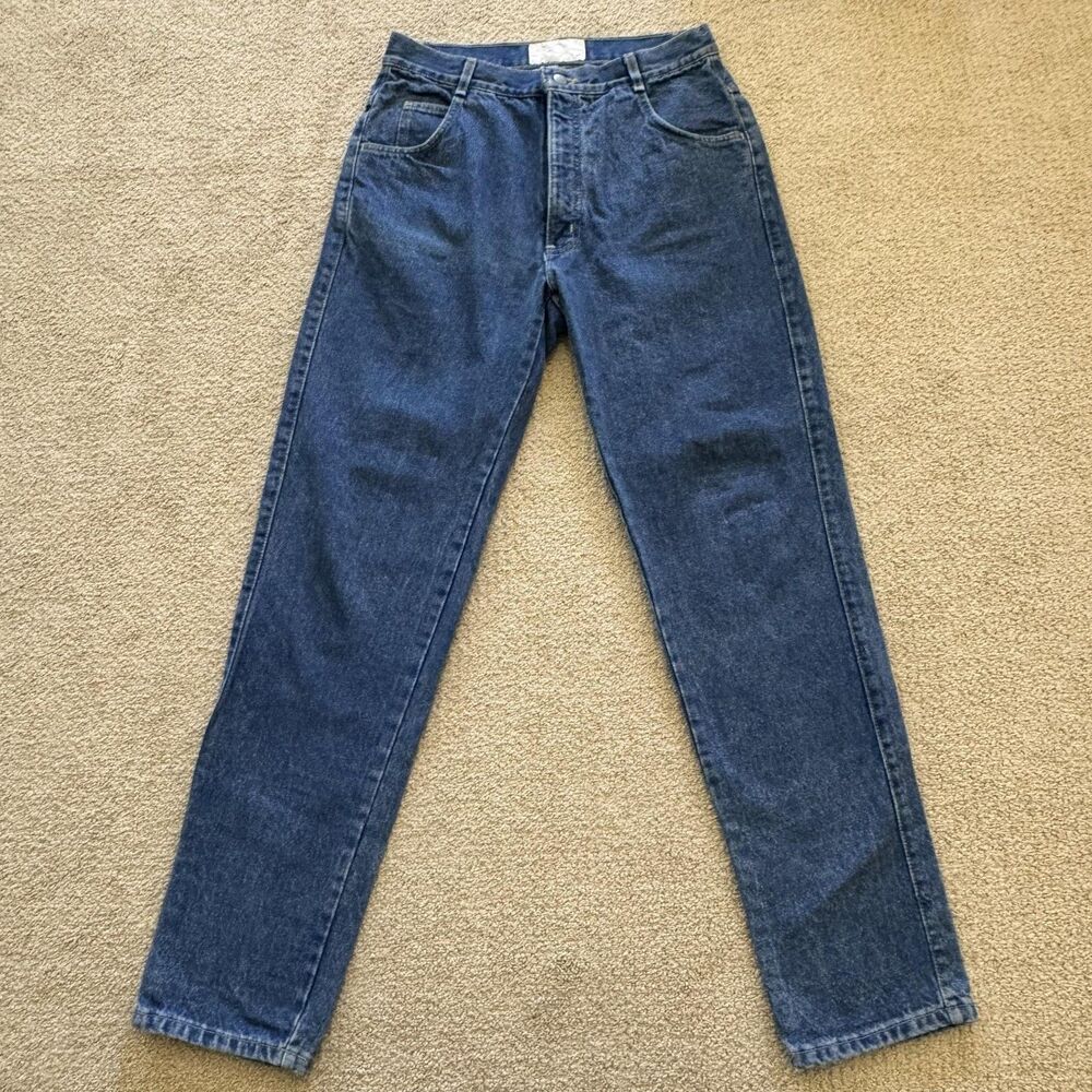 VINTAGE Gap Jeans Teens 15/16 Blue Med Wash High Rise Tapered 31x27.5 USA